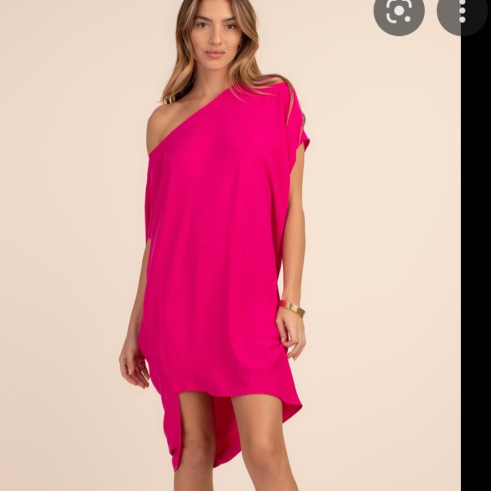 Trina Turk RADIANT DRESS in PINK FUSCHIA size L
